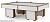 Бильярдный стол Zebrano White 12 футов (пирамида)